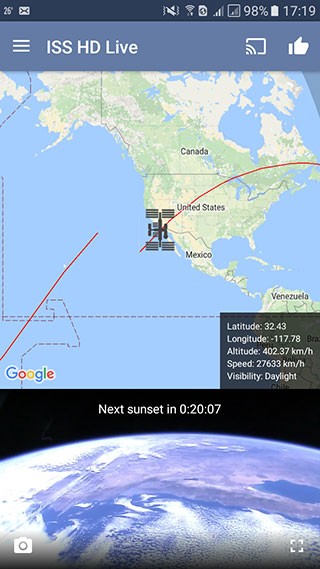 ISS Live Now App؈D