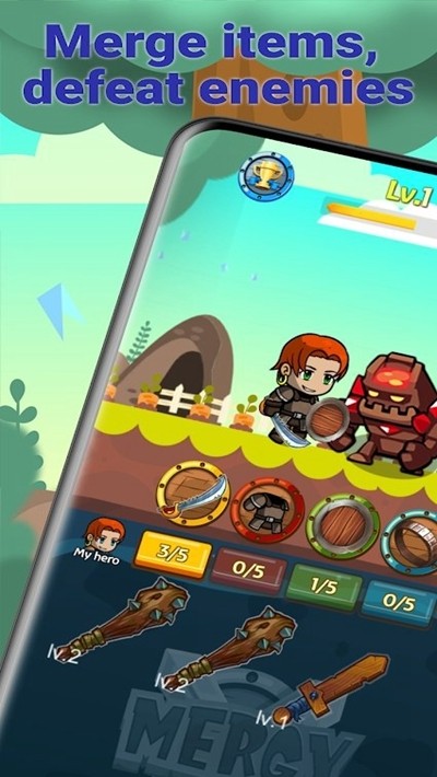 ϲRPGMergy: Merge RPG game - Idle heroes games؈D