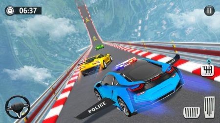 wо܇ؼFlying Police Car Stunt Game؈D