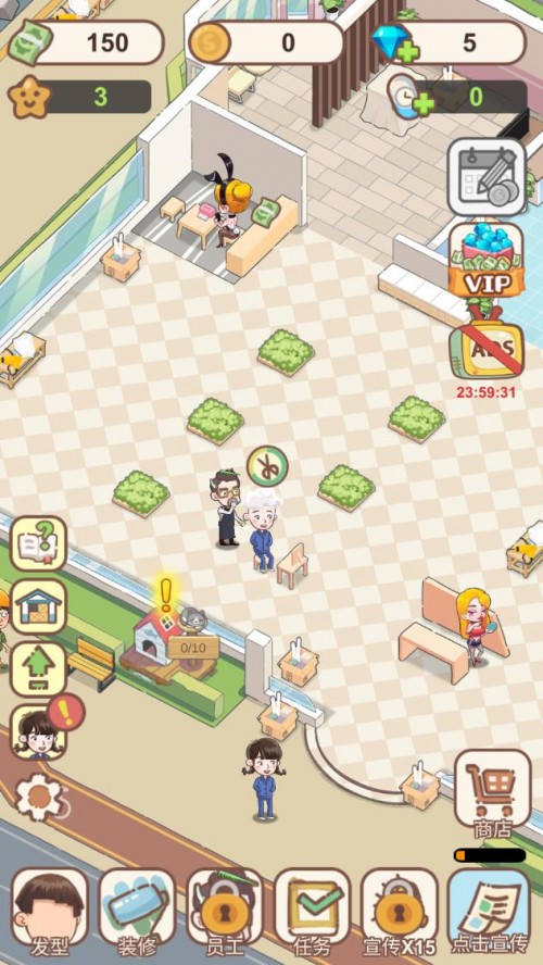 lɳࣨIdle Hair Salon Tycoon؈D