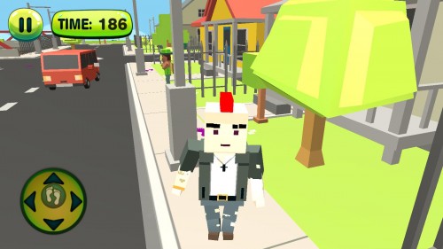 KżģMVirtual Life In A Simple Blocky Town؈D