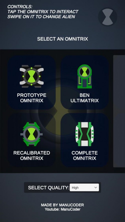 ģM ֙CΑAPPdOmnitrix Simulator؈D