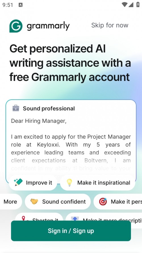 Grammarly appZmeܛd؈D