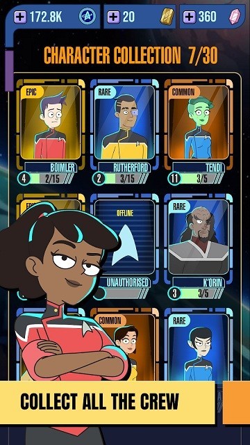 HԺŞTΑ(Star Trek Lower Decks Moile)d؈D