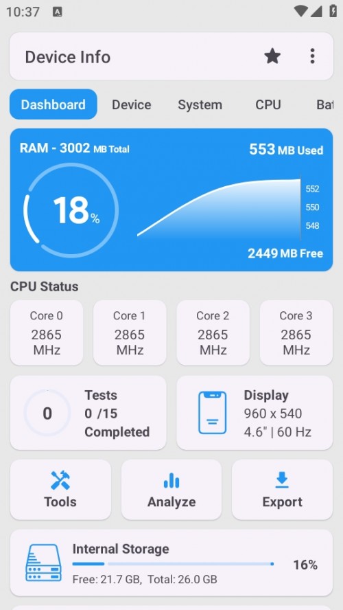 Device Info ؈D